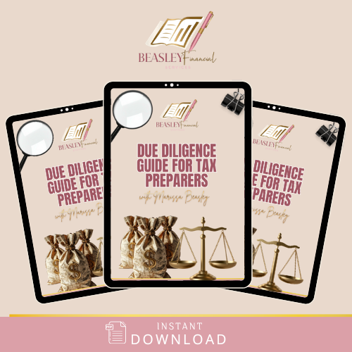 Due Diligence Tax Guide For Tax Preparers